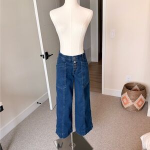 Mac and Me Indigo Women's Cropped Jeans